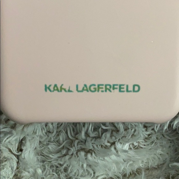Karl Lagerfeld Pink iPhone XS Max Silicone Case - Picture 2 of 7